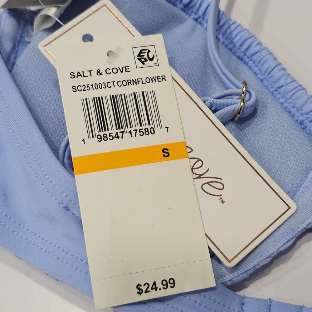 Salt + Cove Juniors' Smocked Underwire Bikini Top - Picture 7 of 9